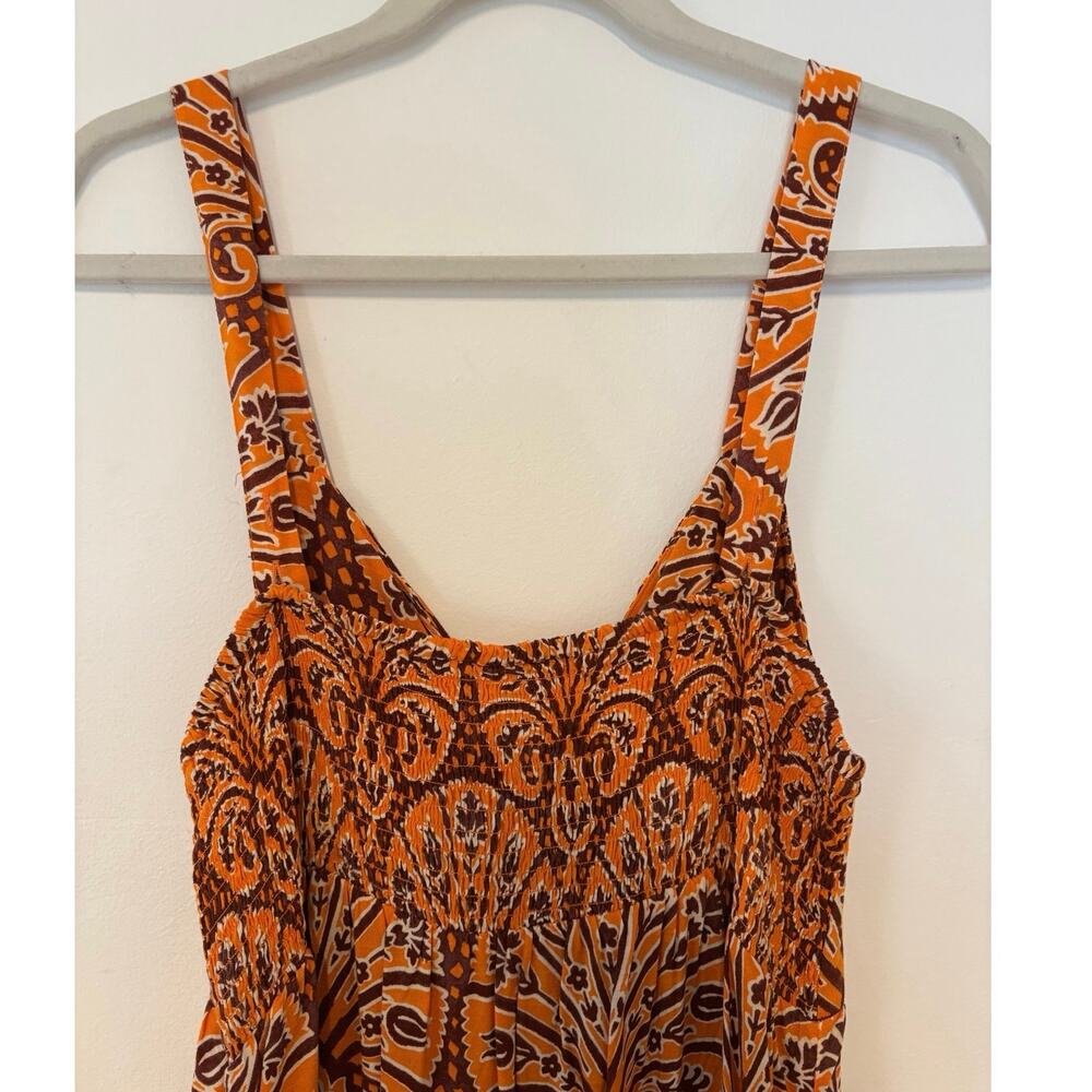 Knox Rose Floral Maxi Dress Orange Size Large - Picture 5 of 6